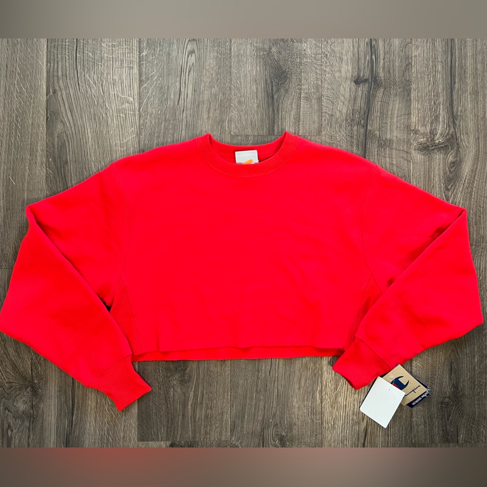 Champion Red Women's Crew Neck Sweater